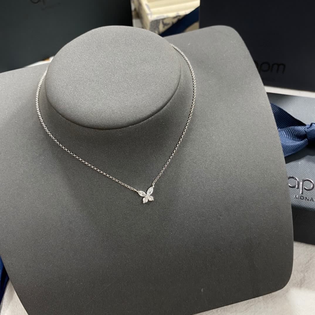 APM Monaco Butterfly Diamond Necklace